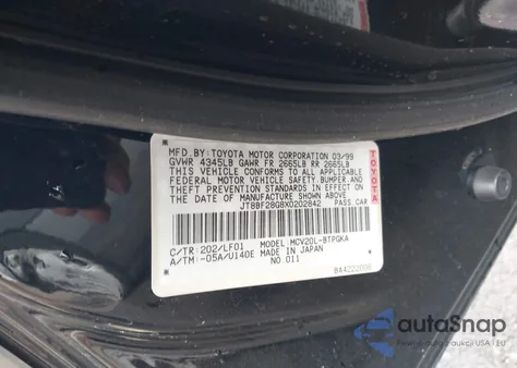 1999 Lexus Es 300 from USA, damaged, VIN JT8BF28G8X0202842